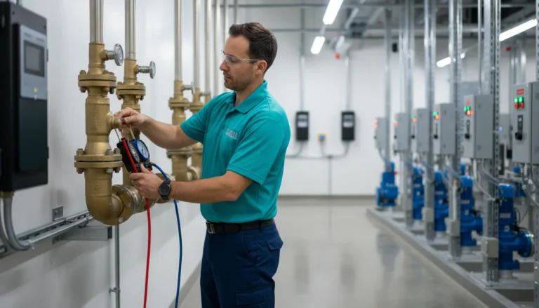 Backflow testing and prevention