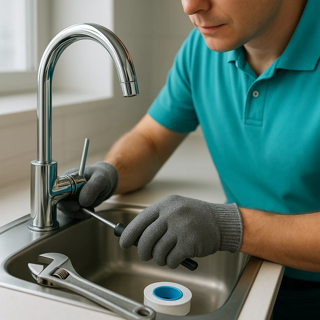 Faucet and sink repair