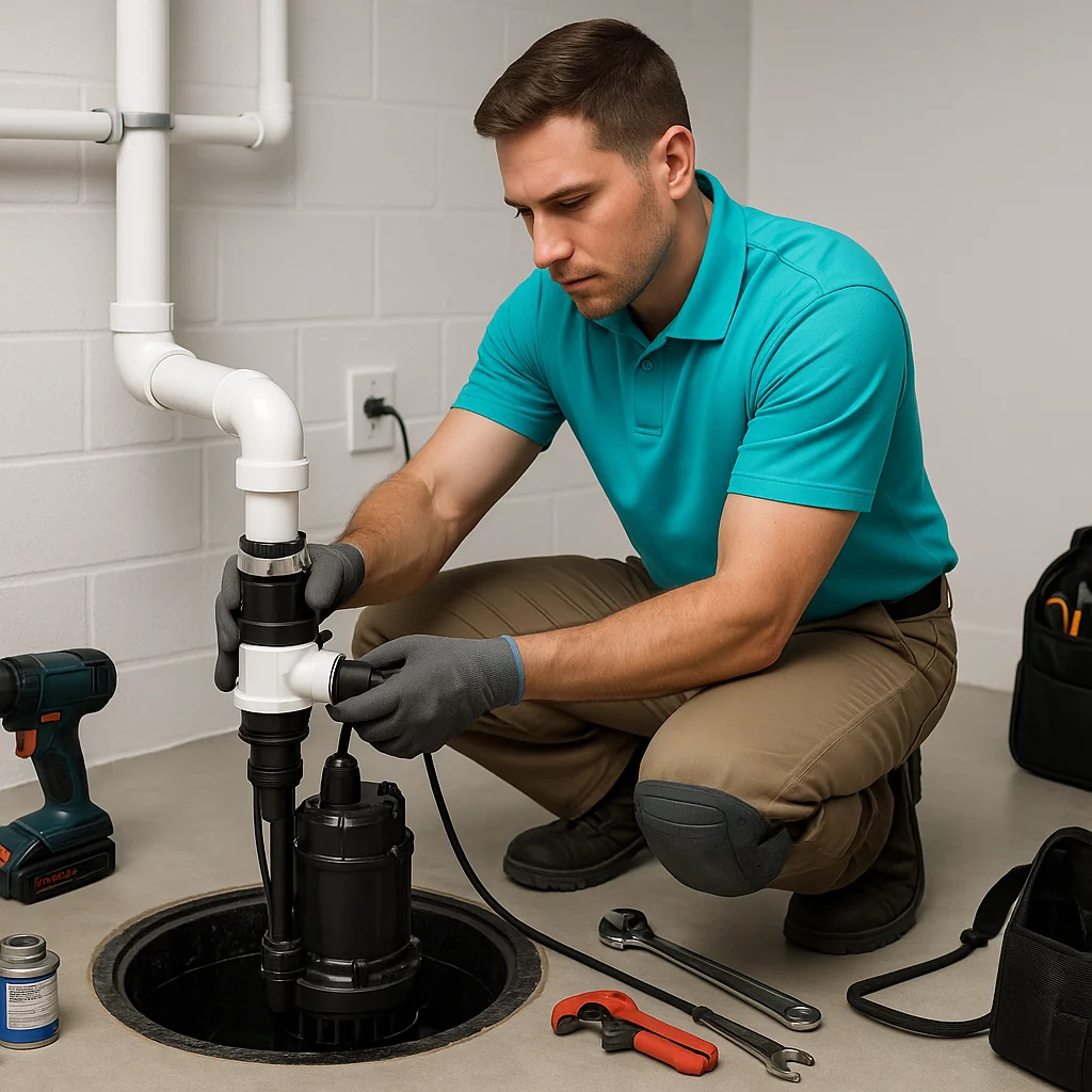 Sump pump installation and repair
